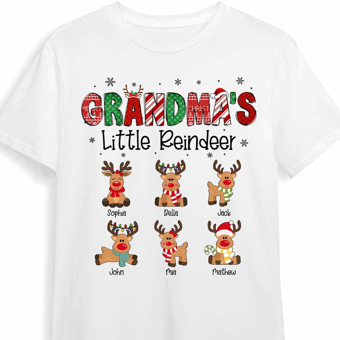 Personalized Grandma Little Reindeer Shirt - Hoodie - Sweatshirt NB81 85O47 1