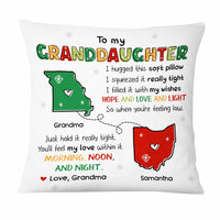 Personalized Long Distance Granddaughter Hug This Pillow NB51 32O47 thumb 1