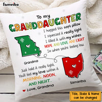 Personalized Long Distance Granddaughter Hug This Pillow NB51 32O47 thumb 1