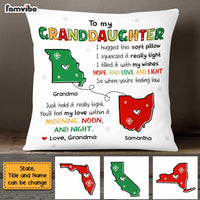 Personalized Long Distance Granddaughter Hug This Pillow NB51 32O47 thumb 1