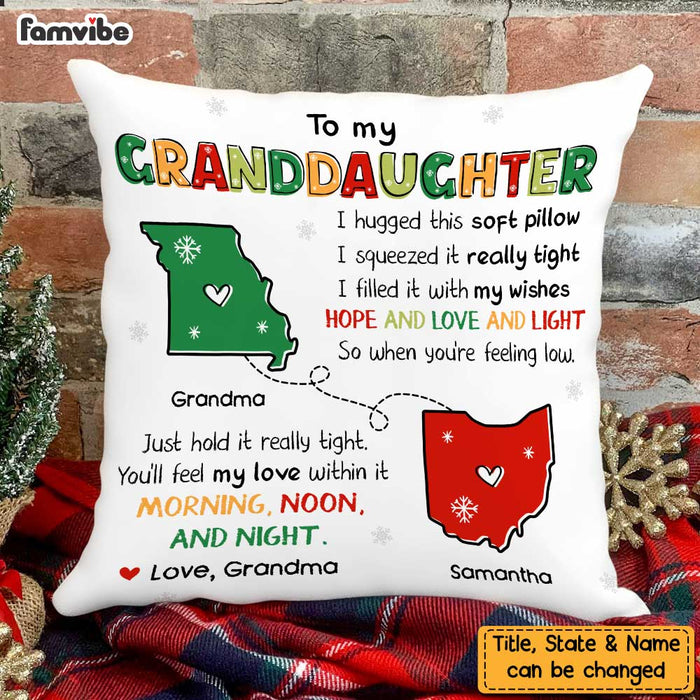Personalized Long Distance Granddaughter Hug This Pillow NB51 32O47 1