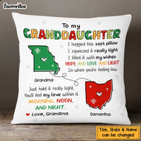 Personalized Long Distance Granddaughter Hug This Pillow NB51 32O47 thumb 1