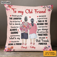 Personalized Old Friends Senior Lady Friendship Thank You Pillow NB71 58O53 thumb 1