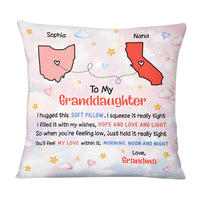 Personalized To My Granddaughter Hug This Long Distance Pillow NB245 23O73 thumb 1
