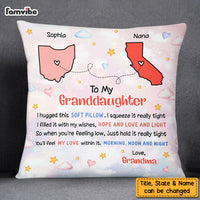 Personalized To My Granddaughter Hug This Long Distance Pillow NB245 23O73 thumb 1