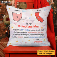 Personalized To My Granddaughter Hug This Long Distance Pillow NB245 23O73 thumb 1