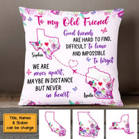 Personalized To My Old Friend Long Distance Pillow NB42 23O58 thumb 1