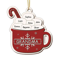 Personalized Grandma Sugar Cocoa Marshmallows Ornament NB71 36O28 thumb 1