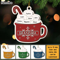 Personalized Grandma Sugar Cocoa Marshmallows Ornament NB71 36O28 thumb 1