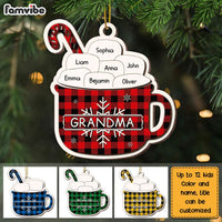 Personalized Grandma Sugar Cocoa Marshmallows Ornament NB71 36O28 thumb 1