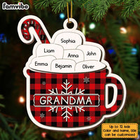Personalized Grandma Sugar Cocoa Marshmallows Ornament NB71 36O28 thumb 1