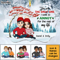 Personalized Couple You're The One I Want To Annoy Benelux Ornament NB102 32O53 thumb 1