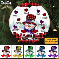 Personalized Grandma Circle Ornament NB74 36O58 thumb 1