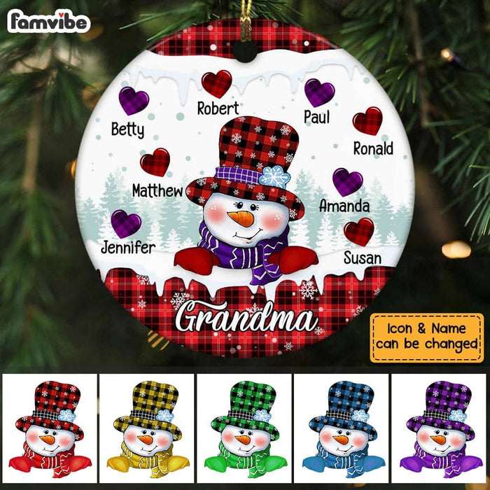 Personalized Grandma Circle Ornament NB74 36O58 1