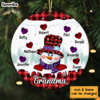Personalized Grandma Circle Ornament NB74 36O58 thumb 1