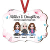 Personalized Mom Daughter Forever Linked Together Benelux Ornament NB53 32O69 1