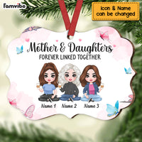 Personalized Mom Daughter Forever Linked Together Benelux Ornament NB53 32O69 thumb 1