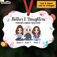 Personalized Mom Daughter Forever Linked Together Benelux Ornament NB53 32O69 thumb 1