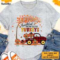 Personalized Grandma Thankful For My Little TurKeys Fall Truck Shirt - Hoodie - Sweatshirt NB52 32O28 thumb 1