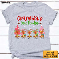 Personalized Grandma's Little Reindeer Shirt - Hoodie - Sweatshirt NB91 23O28 thumb 1