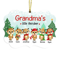 Personalized Grandma Little Reindeer Benelux Ornament NB143 85O58 thumb 1