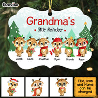 Personalized Grandma Little Reindeer Benelux Ornament NB143 85O58 thumb 1