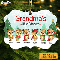Personalized Grandma Little Reindeer Benelux Ornament NB143 85O58 thumb 1