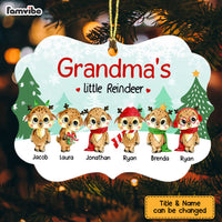 Personalized Grandma Little Reindeer Benelux Ornament NB143 85O58 thumb 1