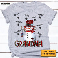Personalized Grandma Snow Lady Shirt - Hoodie - Sweatshirt NB72 30O58 thumb 1