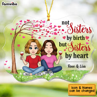 Personalized Friends Not Sisters By Birth But Sisters By Heart Benelux Ornament NB82 32O53 thumb 1