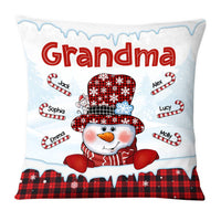 Personalized Grandma Snowman Pillow NB93 36O28 thumb 1