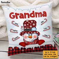 Personalized Grandma Snowman Pillow NB93 36O28 thumb 1