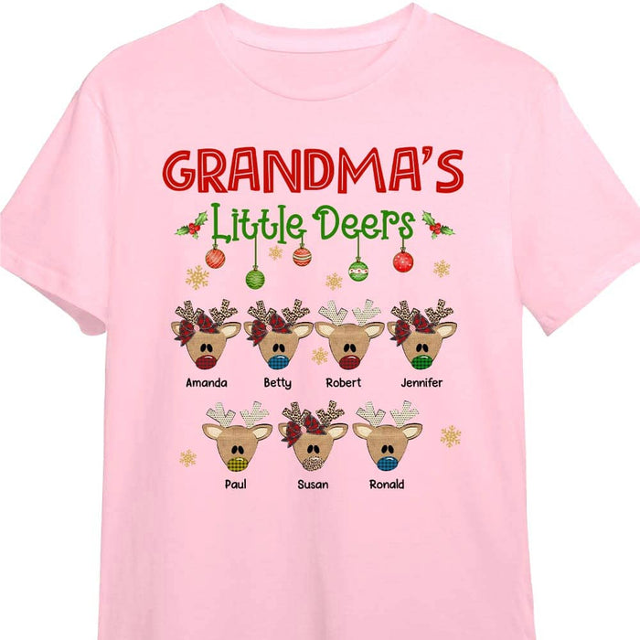 Personalized Grandma's Little Deer Shirt - Hoodie - Sweatshirt NB85 30O58 1