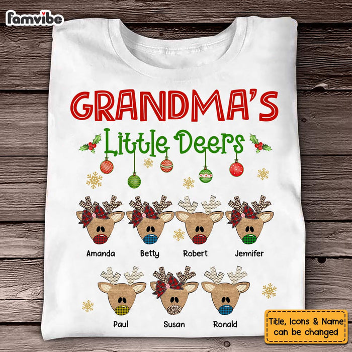 Personalized Grandma's Little Deer Shirt - Hoodie - Sweatshirt NB85 30O58 1