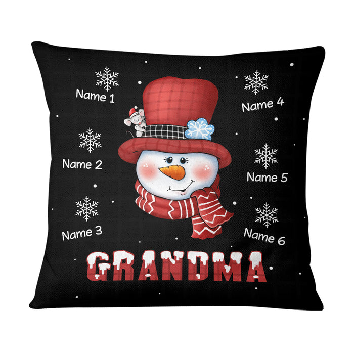 Personalized Grandma Snowman Pillow NB93 36O73 1