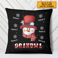 Personalized Grandma Snowman Pillow NB93 36O73 thumb 1