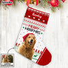 Personalized Dog Ugly Christmas Photo Stocking NB233 85O58 1