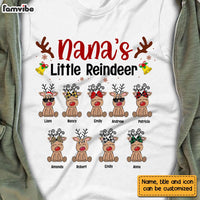 Personalized Grandma's Little Reindeer Shirt - Hoodie - Sweatshirt NB82 58O28 thumb 1
