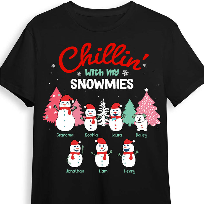 Personalized Snowman Grandma Shirt - Hoodie - Sweatshirt NB104 85O53 1