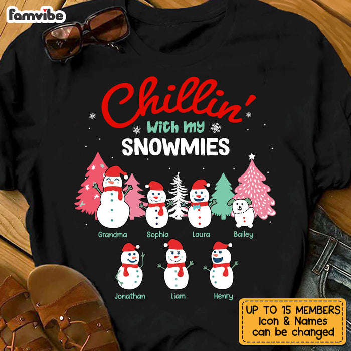 Personalized Snowman Grandma Shirt - Hoodie - Sweatshirt NB104 85O53 1