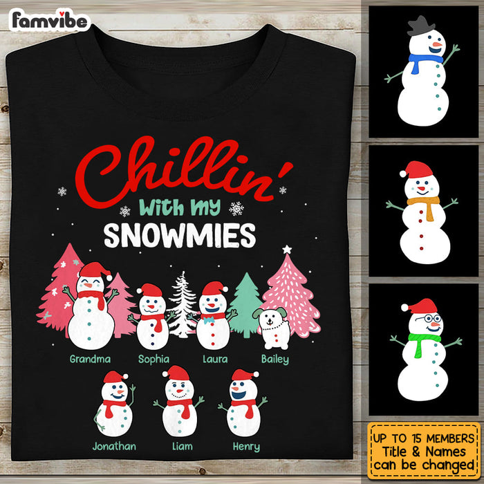 Personalized Snowman Grandma Shirt - Hoodie - Sweatshirt NB104 85O53 1