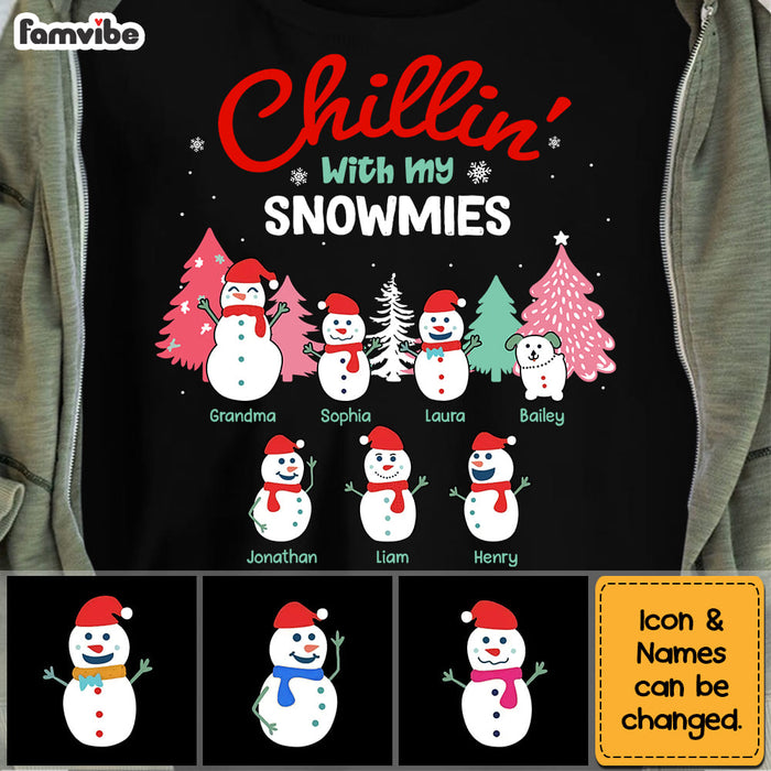 Personalized Snowman Grandma Shirt - Hoodie - Sweatshirt NB104 85O53 1