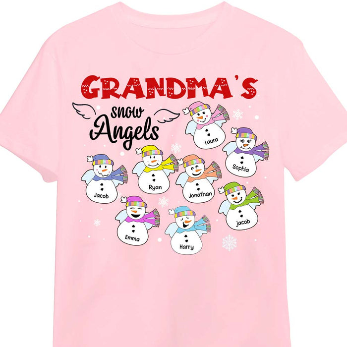 Personalized Grandma's Snow Angels Shirt - Hoodie - Sweatshirt NB225 30O28 1