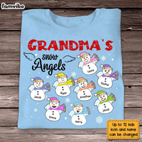 Personalized Grandma's Snow Angels Shirt - Hoodie - Sweatshirt NB225 30O28 thumb 1