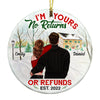 Personalized Couple No Returns Or Refunds Circle Ornament NB84 36O53 1