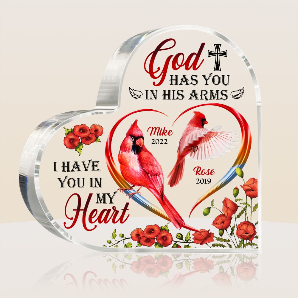 Personalized Cardinal God Has You Acrylic Plaque 21997 Primary Mockup