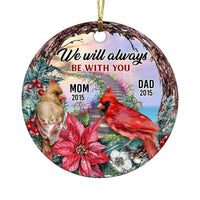 Personalized Cardinal Circle Ornament NB91 36O58 thumb 1
