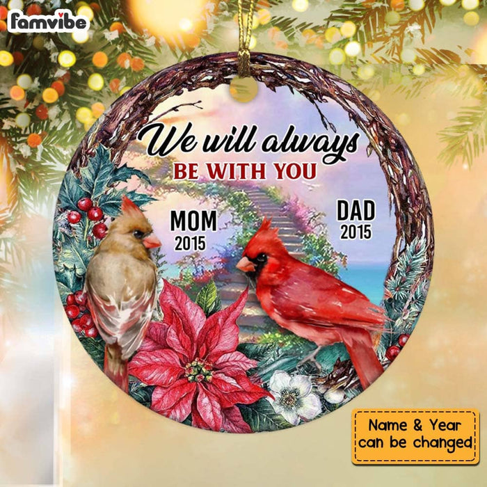 Personalized Cardinal Circle Ornament NB91 36O58 1