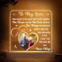 Personalized Couple Gift We Have Each Other Plaque LED Lamp Night Light 31382 thumb 1