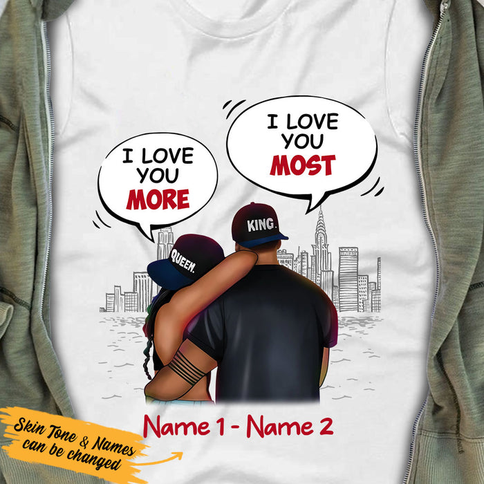 Personalized Couple Love I Love You Most T Shirt DB73 95O53 1